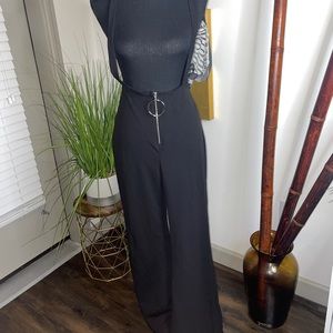 Overall Jumpsuit, Black, Large.